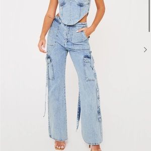 Luxe to Kill Denim Cargo Pants